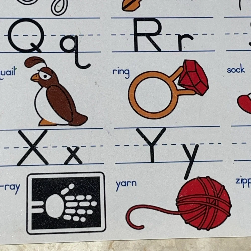 The Straight Edge desk‎ mats Melissa & Doug Numbers 1-10 & Alphabet